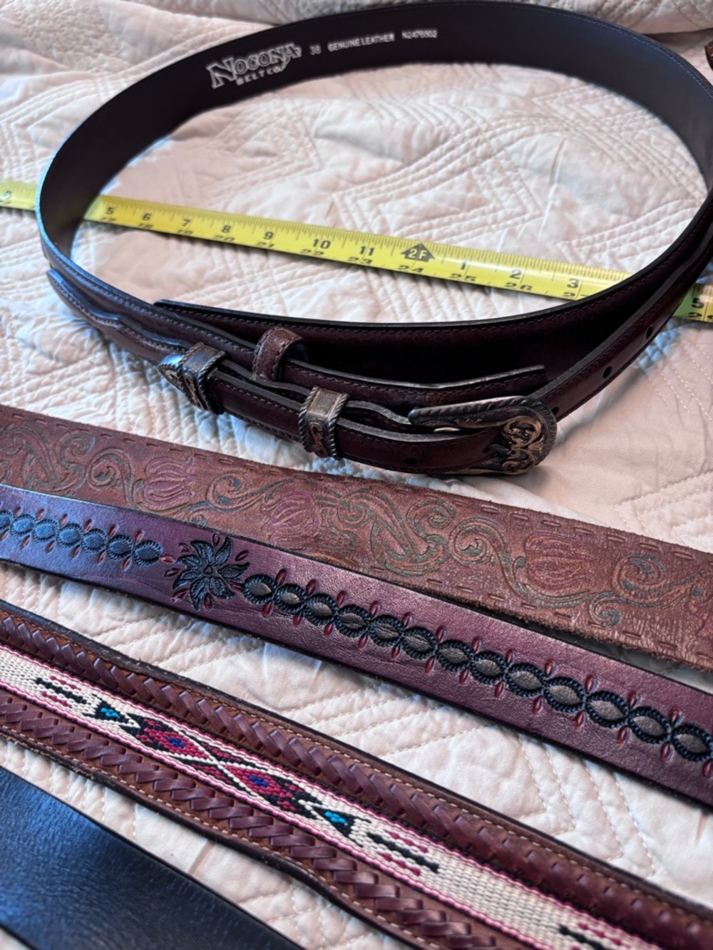Vintage genuine leather belts